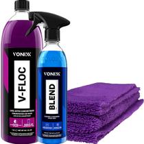 Kit V floc Shampoo Neutro Blend Cera Spray Microfibra vonixx Kit V floc Shampoo Neutro Blend Cera Spray Microfibra vonixx