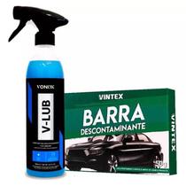 Kit v-lub 500ml + clay bar barra descontaminante 50g