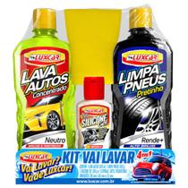 Kit Vai Lavar 4 em 1 para Carros - 2200 - LUXCAR Kit Vai Lavar 4 em 1 para Carros - 2200 - LUXCAR