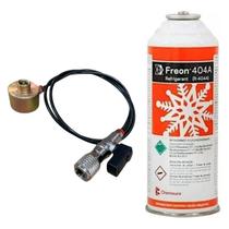 Kit Válvula Base Cilindro + Fluído Refrigerante R404A 425gr
