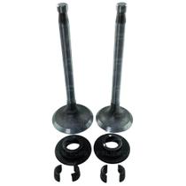 Kit Válvula de Admissão e Escape Yanmar YT22 Tramontini TR22 L24 S1110 S1115 (Par) c/ Prato e Travas Kit Válvula de Admissão e Escape Yanmar YT22 Tramontini TR22 L24 S1110 S1115 (Par) c/ Prato e Travas