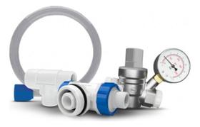 Kit - Válvula Duchão 3/4" e 1.1/2" + Válvula Redutora de Pressão 3/4" c/ Manômetro BLUKIT