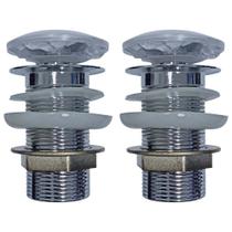 Kit Valvula P/ Lavatorio Click 1.1/4 Inox E027 2 Un - DECK