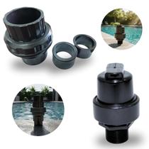 Kit Válvula Quebra Vácuo Válvula de Retenção TS Solar 40 50 mm Spa Hidráulica Piscinas Kit Válvula Quebra Vácuo Válvula de Retenção TS Solar 40 50 mm Spa Hidráulica Piscinas