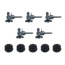 Kit Válvula Registro Ramal Fogões Cooktop Fischer 5 Bocas Tripla Chama Completo Kit Válvula Registro Ramal Fogões Cooktop Fischer 5 Bocas Tripla Chama Completo