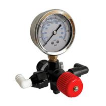 Kit Válvula Reguladora de Pressão com Manômetro 100psi