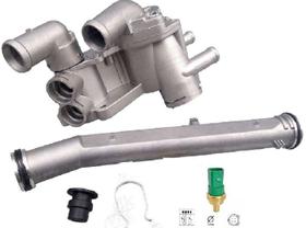 Kit valvula termostatica fox polo gol g5/g6 voyage golf completa aluminio hvr9374avd