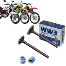 Kit Válvulas Admissão Escape Retentores Honda Cg 150 Titan Fan 04-15 Bros Nxr 150 06-15 Crf 150 12~ Kit Válvulas Admissão Escape Retentores Honda Cg 150 Titan Fan 04-15 Bros Nxr 150 06-15 Crf 150 12~