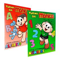 Kit Vamos Aprender Turma da Mônica Alfabeto + Números