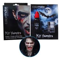 Kit Vampiro Colormake Maquiagem Profissional Artistica Vegan Evento Cosplay Festa Halloween Kit Vampiro Colormake Maquiagem Profissional Artistica Vegan Evento Cosplay Festa Halloween