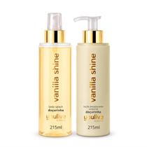 Kit Vanilla Shine Youlive Body Splash Loção Desodorante Corporal