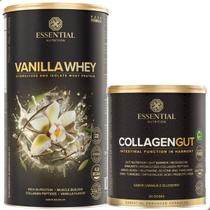 Kit Vanilla Whey 375g + Collagen Gut Intestino 400g Essentia Kit Vanilla Whey 375g + Collagen Gut Intestino 400g Essentia