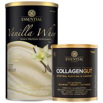 Kit Vanilla Whey 450g + Collagen Gut Intestino 400g Essentia