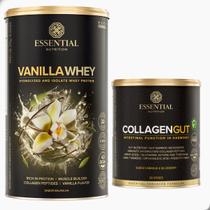 Kit Vanilla Whey 450g + Collagen Gut Intestino 400g Essentia
