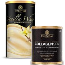 Kit Vanilla Whey Protein 450g + Collagen Skin 330g Essential