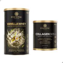 Kit Vanilla Whey Protein 900g + Collagen Skin 330g Essential Kit Vanilla Whey Protein 900g + Collagen Skin 330g Essential