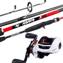 Kit Vara Agata 1,50mts e Carretilha BRONX WR Direita - Albatroz Fishing