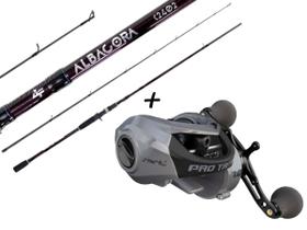 Kit Vara Albatroz Albacora 8'0" (2,40m) 20-50Lbs 2 Partes + Carretilha Saint Pro Tamba