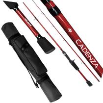 Kit Vara Albatroz Cadenza Carretilha 1,80mt 17lb Porta Vara