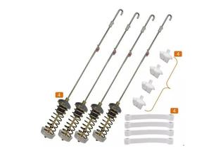 Kit Vara De Suspensão Original Máquina De Lavar Brastemp E Consul + 4 Tirantes