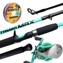 Kit Vara New Tamba + Carrerilha Spider BG+ Linha Multi 40lbs