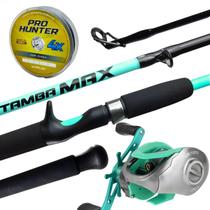 Kit Vara New Tamba + Carrerilha Spider BG+ Linha Multi 40lbs