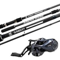 Kit Vara Sargo 2,40m + Carretilha Maruri ONI 8.1:1 6kg Direita