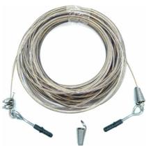 Kit varal aço revestido 4mm com 10 metros super resistente