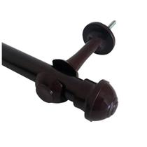 Kit Varão 2,5m para Cortinas 19mm Tabaco Kit Varão 2,5m para Cortinas 19mm Tabaco