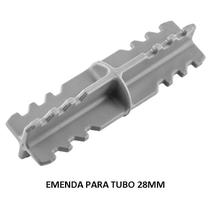 Kit Varão 28mm com Emenda Cromado
