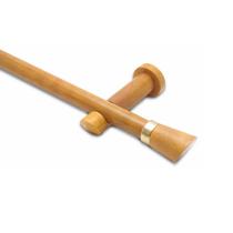 Kit Varão Completo Alemão 19mm 2 Metros com Emenda - Quarto ou Sala Cerejeira