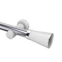 Kit Varão Completo Jade Nobre 28mm 2 Metros com Emenda Cor:Branco