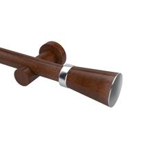 Kit Varão Completo Jade Plus 28mm 2 Metros com Emenda P/ Quarto ou Sala Jatoba Kit Varão Completo Jade Plus 28mm 2 Metros com Emenda P/ Quarto ou Sala Jatoba