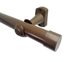 Kit varão de aço simples 2 metros 28mm com pintura eletrostática