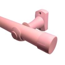 Kit varão de aço simples 2 metros 28mm com pintura eletrostática