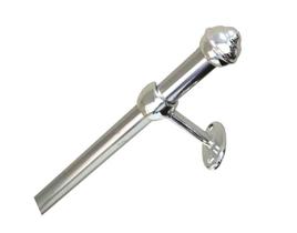 Kit Varão De Cortina Pratiko 19mm x 1,50m Cromado Bella Arte Kit Varão De Cortina Pratiko 19mm x 1,50m Cromado Bella Arte