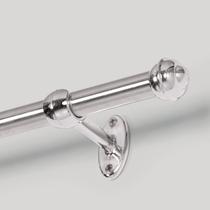 Kit Varão De Cortina Pratiko 19mm x 2m Cromado Bella Arte