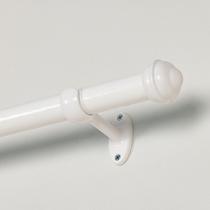 Kit Varão De Cortina Pratiko 28mm x 2,50m Branco Bella Arte