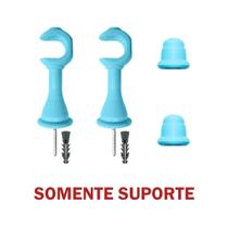 Kit Varão de Madeira Para Cortina Simples 2,00 Metros 19mm com Ponteira e Suporte