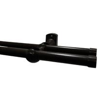 Kit varão duplo de aço 1 metro 28mm com pintura eletrostática