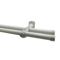 Kit varão duplo de aço 2 metros 19mm com pintura eletrostática Kit varão duplo de aço 2 metros 19mm com pintura eletrostática