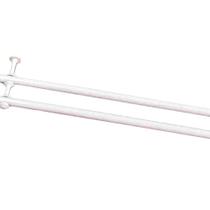 Kit Varão Duplo para Cortina 2,00m Vilela Pintura Epóxi 100% Ferro - Branco Kit Varão Duplo para Cortina 2,00m Vilela Pintura Epóxi 100% Ferro - Branco