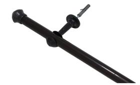 Kit Varão Marrom Simples 2 Metros 19Mm Para Cortina Kit Varão Marrom Simples 2 Metros 19Mm Para Cortina