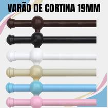 Kit Varão Para Cortina Completo 2,00 Metros 19mm Varias Cores Envio Imediato Kit Varão Para Cortina Completo 2,00 Metros 19mm Varias Cores Envio Imediato