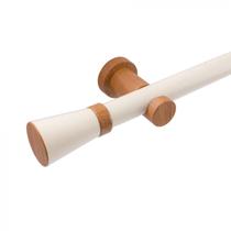 Kit Varão para Cortina Completo 28mm 3 Metros com 2 Emendas Jade Kit Varão para Cortina Completo 28mm 3 Metros com 2 Emendas Jade