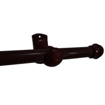 Kit Varão Real Simples 19mm 2 Metros Modelo Imbuia - 19111 47 - COUSELO Kit Varão Real Simples 19mm 2 Metros Modelo Imbuia - 19111 47 - COUSELO