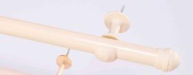 Kit Varão Simples 2 Metros 19mm Para Cortina palha