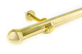 Kit Varão Simples Madeira 2 metros 19mm para Cortina Metalizado Kit Varão Simples Madeira 2 metros 19mm para Cortina Metalizado