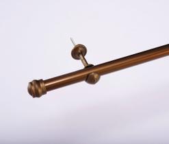 Kit varão simples para cortina 1,50 metros 19mm várias cores