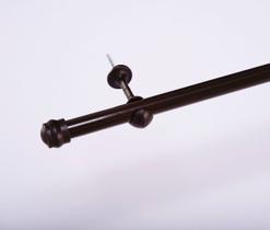 Kit Varão Simples para Cortina de 2 Metros 19mm Com Suporte Kit Varão Simples para Cortina de 2 Metros 19mm Com Suporte